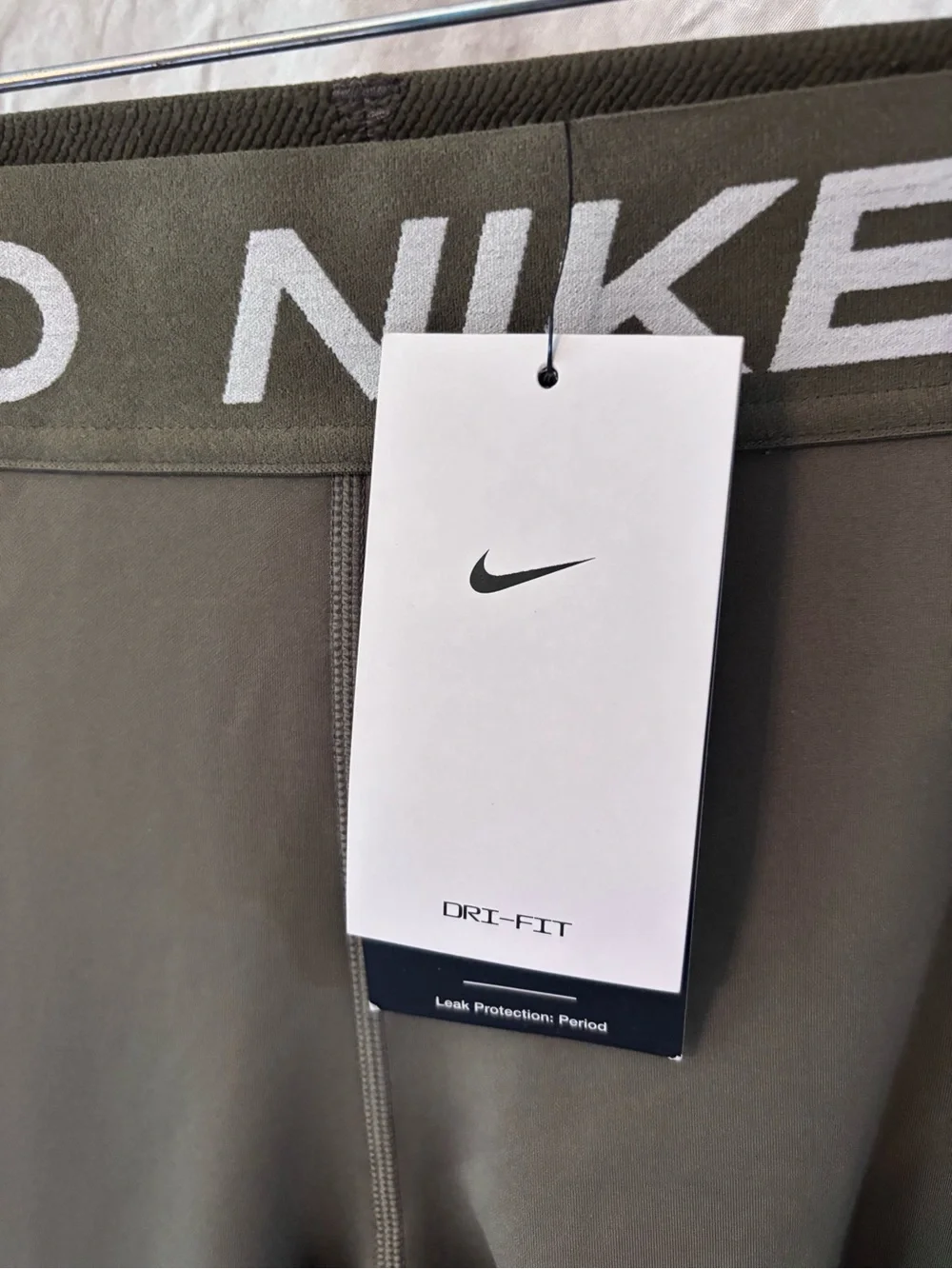 Nike Kids Olive Green Performance Leggings